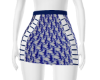 Designer Blue Mini Skirt