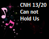 CAN NOT HOLD US