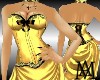 *M.A. Gold Corset Dress*