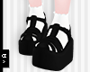 Ⓐ Bubbly Blk Sandals