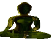green animate buddha