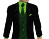 Black Green 3 Piece Suit
