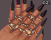 D. J. Gold Rings + Nails