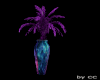 Neon Vase and Plant