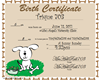 Trique Birth Certificate