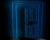 Neon Blue Door Photo RM