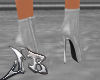 JB Gray Zippered Heels
