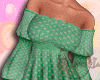 ~A~ Flowy Polkadot Green