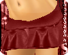 *S Red Ruffled Skirt