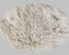 Round White Fur Rug
