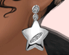 E* Star Earrings