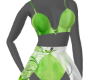 Green Floral beachwear