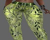 Green leaves jeans F