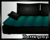 Teal Couch W/Leopard 2