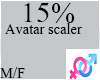 C. 15% Avatar Scaler