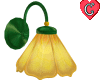 Lamp4-Wall Floral Yellow