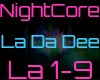 [D.E]Nightcore-La Da Dee