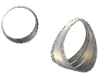 Modern Silver Hoops