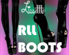 Black RLL platform boots