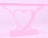 Pink Heart Side Table
