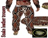 Snake leather trousers