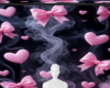 Pink bow background