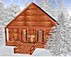 R&B Winter Log Cabin