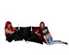 Chill Pillows Red black