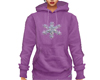 Purple Snowflake Hoodie
