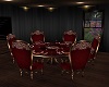 Round Burgundy Dining