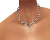 Platinum Heart Necklace 