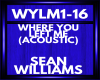 sean williams WYLM1-16