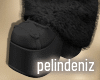 [P] Snow black fur boots