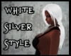 White Silver Hair Style