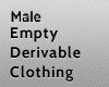 Empty Male Clothing