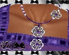 Purple Silver Jewel Set