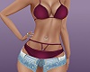 E* Wine Bikini Short RL