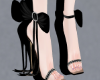 Black Bow Heels