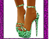 CheetahBae Heels Green