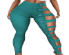 Teal RL Strapped Pants