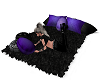 purple damask lounge