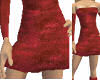 Red Velvet Dress Skirt