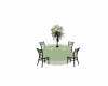 round wedding table sage