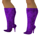 Purple Knee Boots