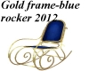 Gold frame -blue Rocker