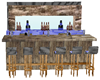 old wooden bar