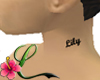 Tattoo Lily cuello