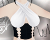 White and Black Corset