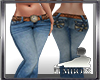 Low Blue Jean Flare