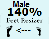 Feet Scaler 140% Male